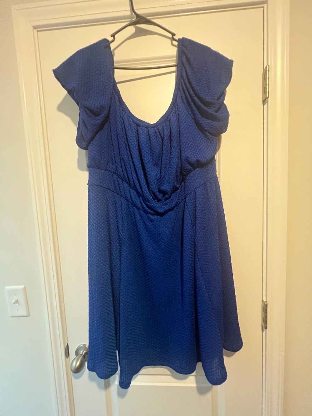 Royal Blue Off Shoulder Dress